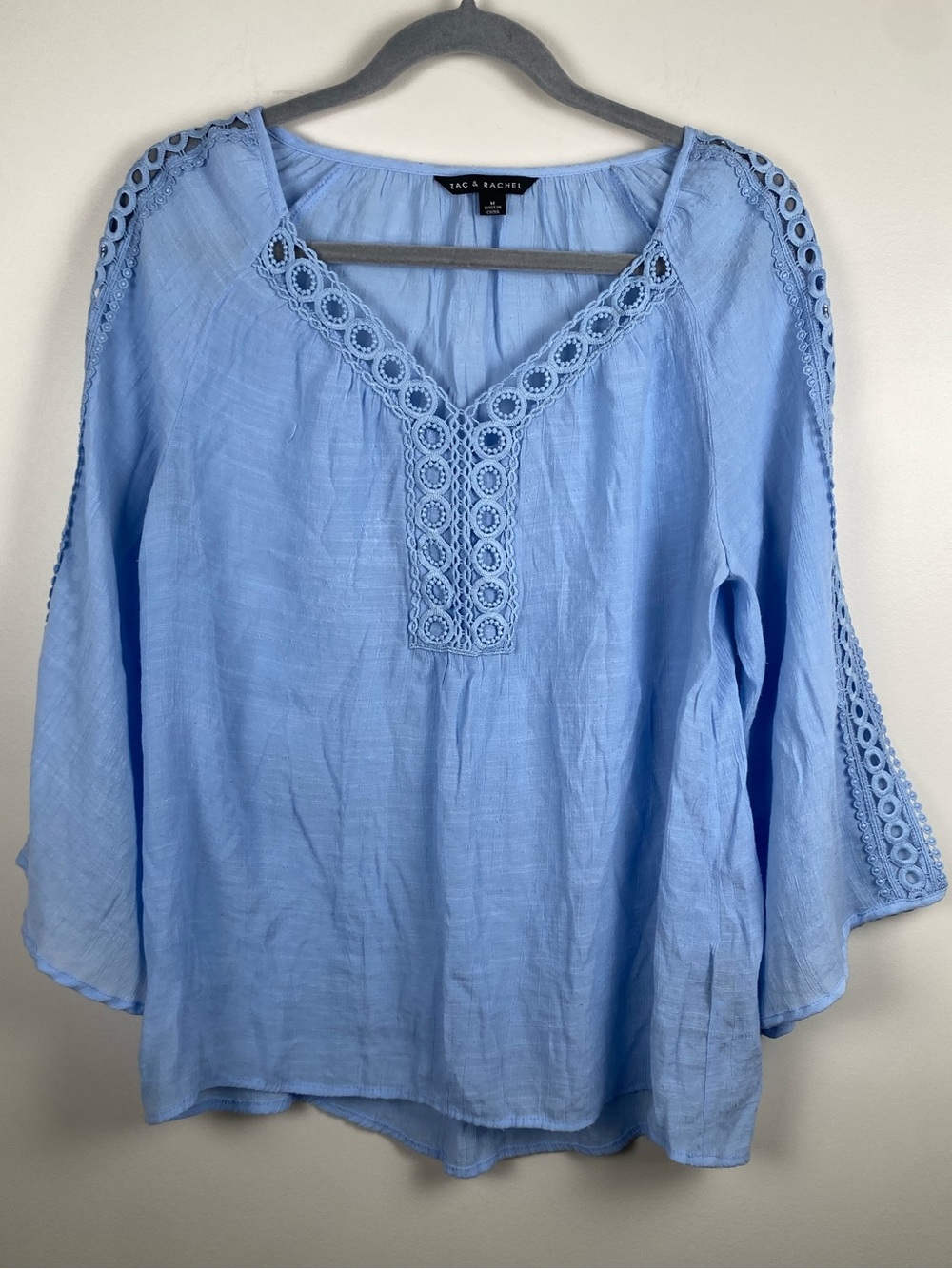 Zac & Rachel Blue Blouse Medium